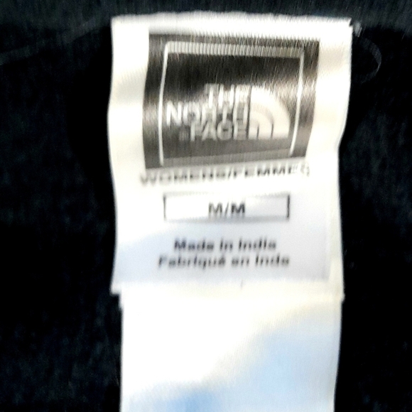 THE NORTH FACE Hoodie RARE Embroidered Size Medium black - Picture 10 of 13